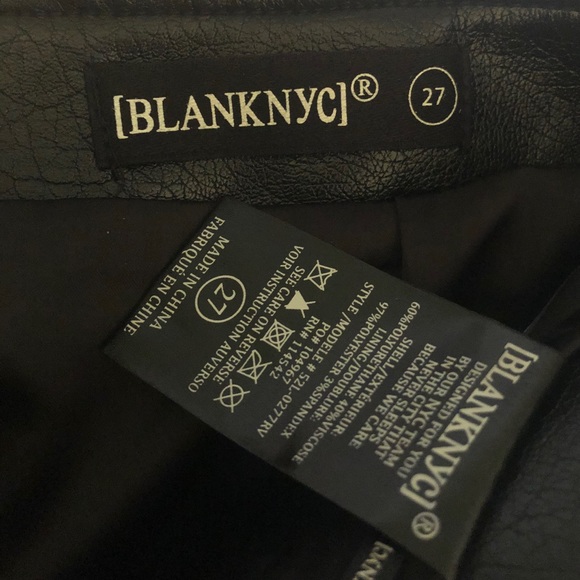 BLANKNYC Vegan Leather Front Zip Mini Skirt - Picture 6 of 6